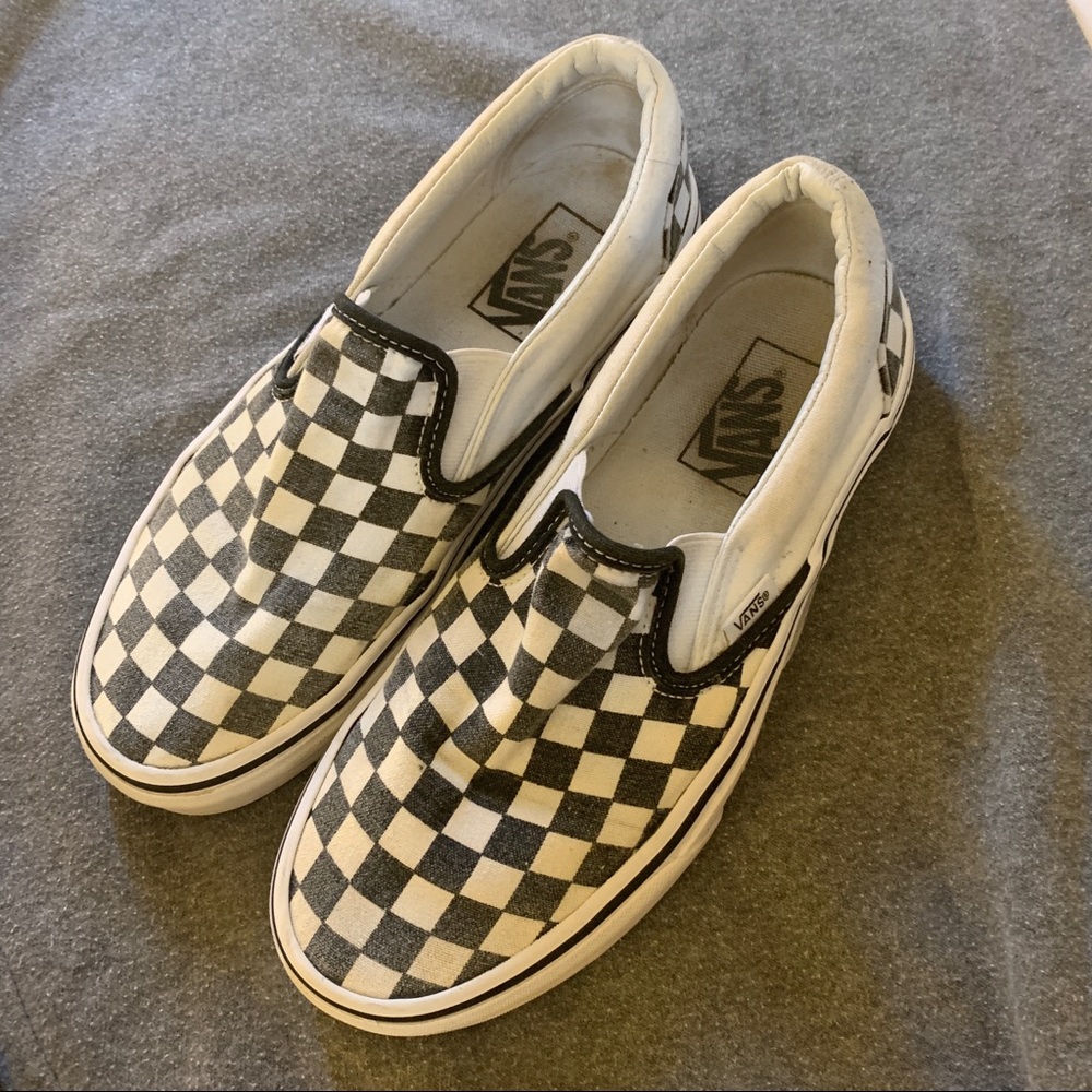 Checkered Slip on Vans